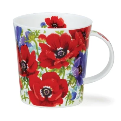 Imagen de DUNOON Flora Bonita Lomond Taza (0,32 L), diseño de anémona