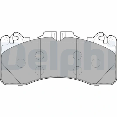 Imagen de DELPHI LP2760 Juego de pastillas freno con contacto avisador desgaste Chapa antichirridos accesorios LEXUS: LS IV