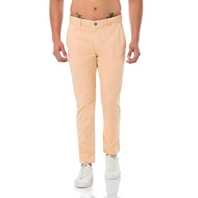Imagen de RED BRIDGE Pantalones para Hombres Chino Pants de algodón Stretch Elegantes Camel