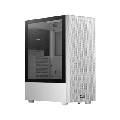 Imagen de XPG Valor Mesh Caja compacta ATX de Torre Media, diseño Panel Frontal Malla, Lateral Vidrio Templado 3 mm, 4 Ventiladores 120 mm preinstalados