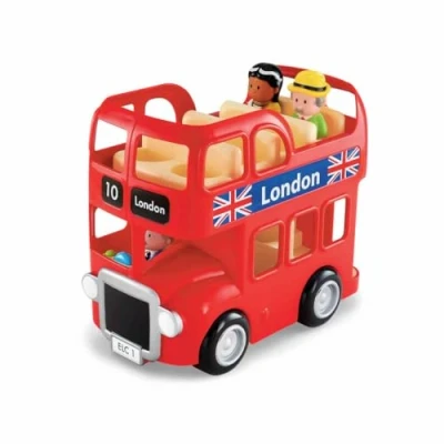 Imagen de HappyLand Early Learning Centre ELC London Bus Vehículo Autobús de Juguete para Niños 2 a 5 Años
