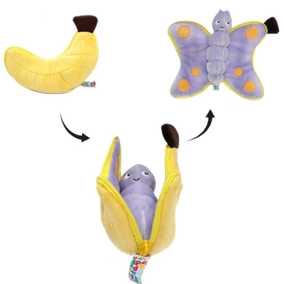 Imagen de Les Déglingos FLIPETZ Doudou Poppet Le Mariposa Reversible Peluche para bebé Ideas Regalos de Nacimiento