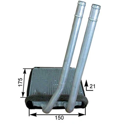 Imagen de MAHLE ORIGINAL AH 178 000P Radiador de Calefaccion KIA: Picanto I