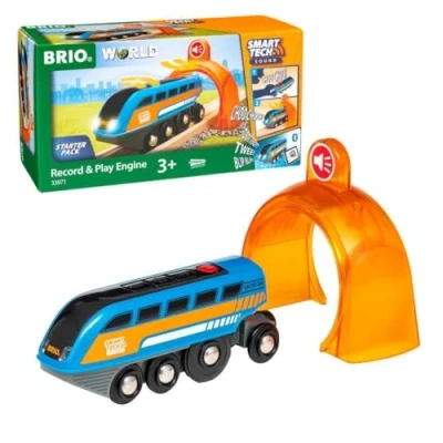Imagen de BRIO 63397100 World Smart Tech Sound: Motor de grabación y reproducción para niños 3 años en adelante Compatible con Todos los Juegos Trenes