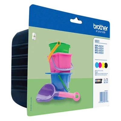 Imagen de Cartucho de tinta Brother Lc221Valbp_Pack4