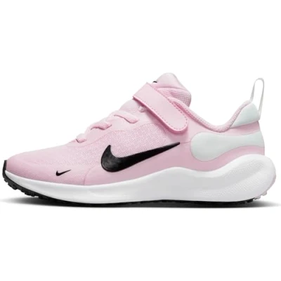 Imagen de Nike Performance Revolution 7 Unisex Zapatillas de running neutras para niños, Talla: 28, Pink foam/black/summit white/white Zapatos