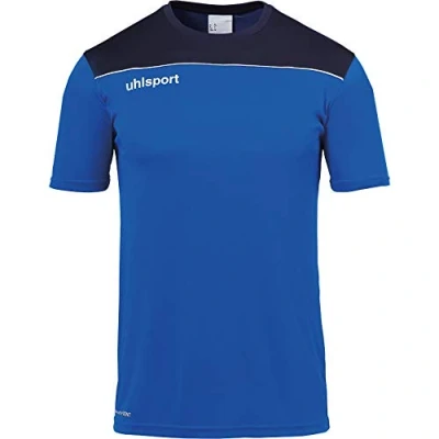Imagen de Uhlsport Offense 23 Poly Shirt Camiseta De Fútbol para Hombre, Azur/Azul Marino/Blanco, 140