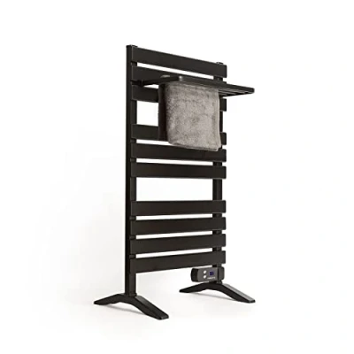 Imagen de CREATE / Warm Towel 500W Toallero Eléctrico Negro con Patas Estante 103x5x55 cm/Toallero de Bajo Consumo, Ultrafino