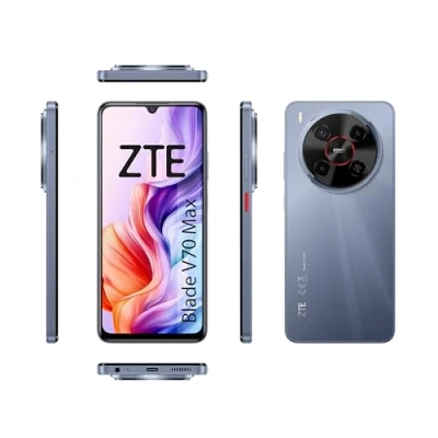 Imagen de ZTE Blade V70 MAX, Smartphone Libre, 4GB+128GB, Pantalla HD+ 6,9&quot; 120Hz, Cámara 50MP con IA, Batería 5000mAh, Carga Rápida 18W, Android 15, Incluye Funda y Protector, Gris