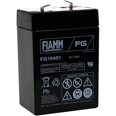 Imagen de FIAMM Recambio de Batería para Peg Perego Polaris Sportsman 400 Smoby Diamec Sportsmann 6V 4 5Ah