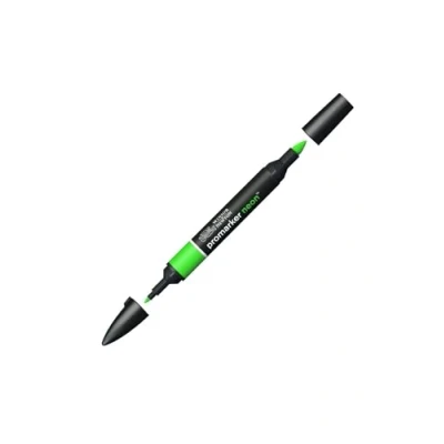 Imagen de Winsor &amp; Newton 0205408 ProMarker Neon Rotulador profesional (2 puntas, fino y ancho, para dibujos, diseño diseños), color verde
