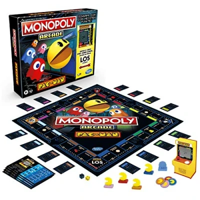 Imagen de Hasbro Monopoly Arcade Pac Man Juego de Mesa para niños a Partir 8 años, Incluye Banco y