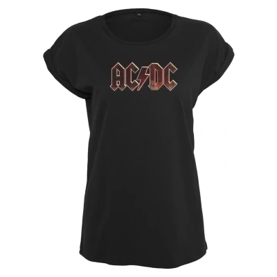 Imagen de MERCHCODE Ladies AC/DC Voltage tee Camiseta, Black, S para Mujer
