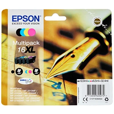 Imagen de Cartucho de tinta Epson 16XL, Multipack