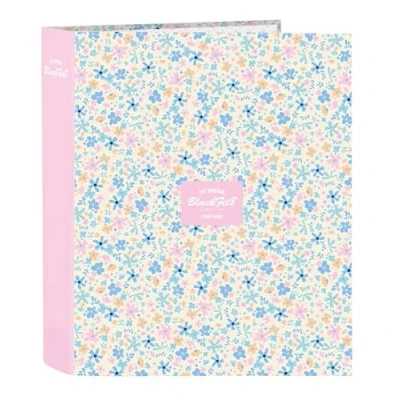 Imagen de BlackFit8 BLOSSOM Carpeta Folio 4 Anillas, Ideal para Niños de Diferentes Edades, Cómoda y Versátil, Calidad Resistencia, 27x6x33 cm, Color Pastel