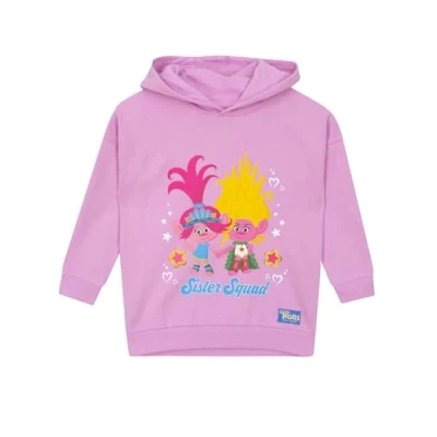 Imagen de DREAMWORKS TROLLS Sudadera con Capucha niña Ropa De Niñas Rosa 6 7 años