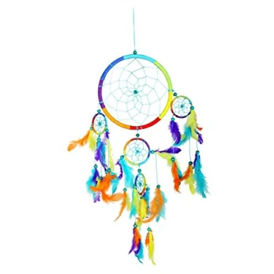 Imagen de vendo Atrapasueños Arco Iris (Dreamcatcher) diámetro: 30 cm