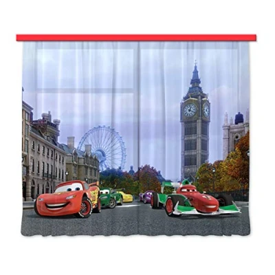 Imagen de AG Design FCSXL 4312 Cortinas para niños, Tela, Multicolore, 0.1x180x160 cm