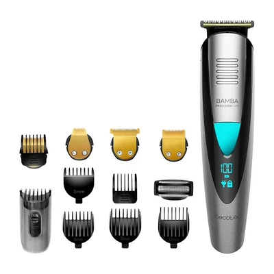 Imagen de Cecotec Afeitadora Eléctrica Multigrooming Trimmer PrecisionCare 5in1. Multifunción 5 en 1, Rostro y Cuerpo, Batería De Litio, Aurtonomía 90mins, Cuchillas Acero Inox Waterproof