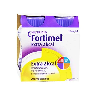 Imagen de Nutricia Fortimel Extra 2Kcal Aroma Albaricoque, 4 x 200 ml