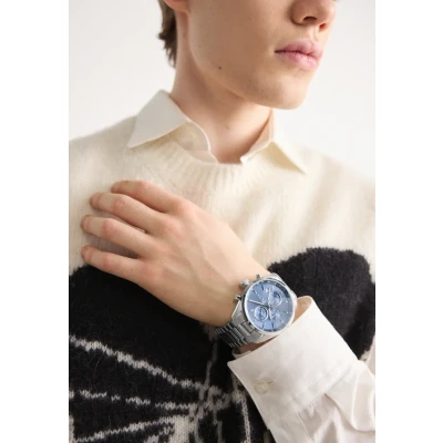 Imagen de BOSS Grand PRIX Cronógrafo silvercoloured/blue, Hombre, Talla: One Size, Silver coloured/blue