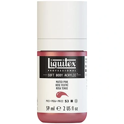 Imagen de Liquitex 1959504 Professional Soft Body Pintura acrílica (consistencia cremosa, alta pigmentación, resistente a la luz y al envejecimiento, bote de 59 ml), color rosa