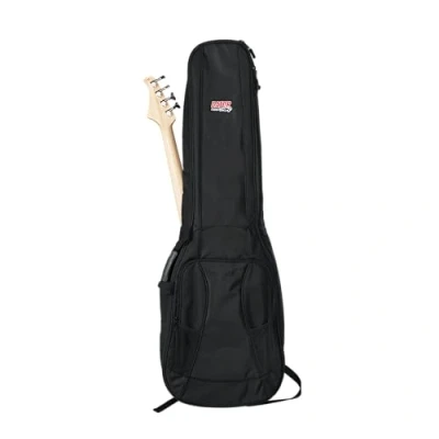 Imagen de Gator Cases MiZone Guitar 4G Style gig bag para dos bajos con correas de mochila ajustables (GB BASSX2)