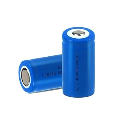 Imagen de Pilas Recargables, 3.7V 800mAh Baterías de Litio Batería Top Botón Li Ion Bateria para Linternas LED, Linterna Frontal, Dispositivos Electrónicos