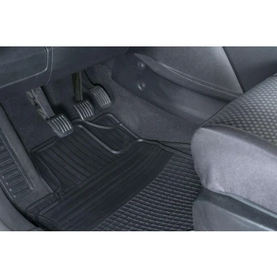 Imagen de WALSER Easyfit 28017 Juego de alfombrillas suelo Caucho delante y detrás 4 negro Ajuste universal norauto, oscaro, mister auto