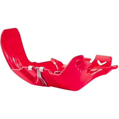 Imagen de POLISPORT 8472100004 Cubrecárter Fortress con protector bieletas fabricado en plástico ligero altamente duradero y resistente compatible motocicletas GAS color Rojo