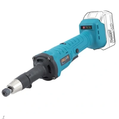 Imagen de KATSU FIT BAT 18V Brushless Amoladora Recta a Batería sin Escobillas 6 mm Tuerca de Pinza y Velocidades Variables, Multiherramienta Rotativa, ni Cargador
