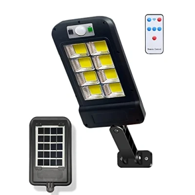Imagen de MAGIC SELECT Farola Solar 160LEDs con Sensor de Movimiento PIR. Lámpara LED para Exteriores. Foco Luz Impermeable IP65 Jardín, Patio, Camino, Garaje.