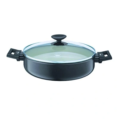 Imagen de Berndes 013267 Aluminio Specials Smart Cacerola con Tapa de Cristal (28 cm, Aluminio, Beige, 37,5 x 34,2 11 cm