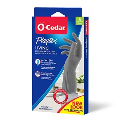 Imagen de Playtex Living Drip Catch Cuff Gloves, Small 1 Pair (Pack of 10)