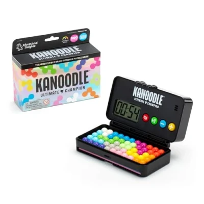 Imagen de Learning Resources Kanoodle Ultimate Champion, Regalos para niños de 7 años, Juego Rompecabezas y lógica, 500 desafíos, Temporizador Cuenta atrás Sonidos, en Solitario Viaje