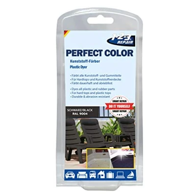 Imagen de 1 2 3 REPAIR Hidratador de plasticos para muebles jardín Restaurador Renovador Recuperador Plastic Restorer Reparador Negro