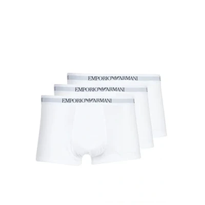 Imagen de Emporio Armani 3 pack Trunk Pure Cotton, Calzoncillos Hombre, Blanco, XL