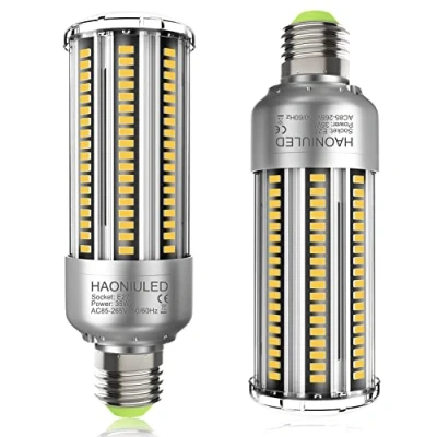 Imagen de HAONIULED Super Brillante Bombillas Led E27 35W Luz Blanco Neutro Bombilla Maíz 4000K 4000LM Equivalentes Incandescente 300W, Lampara No Regulable, 2 unidades