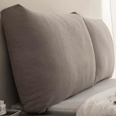 Imagen de HLTQL Almohada Respaldo Cama Cojin Respaldo、Cojin Lumbar Sofa、CojíN Cama、Cojin De Lectura para Cama、Respaldo Cama(#4,60x58x18cm1pcs)