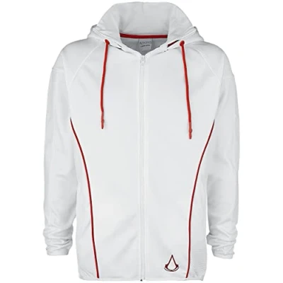 Imagen de DIFUZED Assassins Creed Sudadera con Capucha para Hombre y niño Unisex niños, Blanco, L