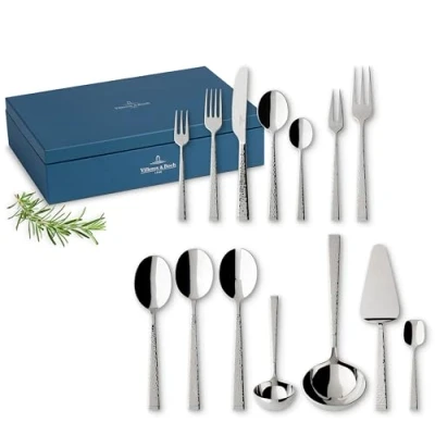 Imagen de Villeroy &amp; Boch Blacksmith Cubertería, Para hasta 12 personas, 70 piezas, Acero inoxidable