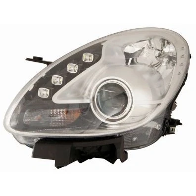 Imagen de ABAKUS 667 1118RMLDEM1 Faros derecha H7, LED, H1 cromo transparente con servomotor para reg. alcance luces PX26d, P14.5s norauto, oscaro, mister auto