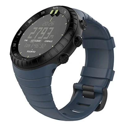 Imagen de MoKo Banda de Reloj para Suunto Core, Clásico Reemplazo Suave Puño/Pulsera con Cierre Metal Core Smart Watch, se Ajusta a la Muñeca 5.51 &quot; 9.06&quot; (140mm 230mm), Azul Medianoche