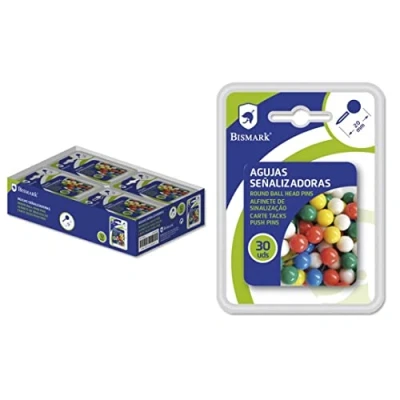 Imagen de BISMARK AGUJAS SEÑALIZADORAS 30 PCS DOBLE BL.