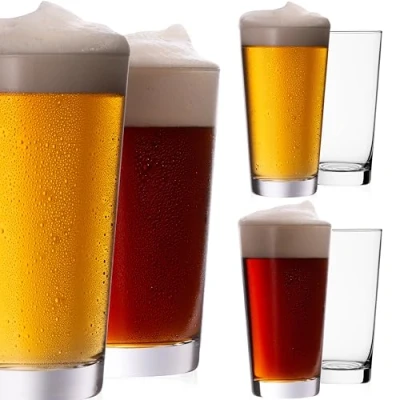 Imagen de PLATINUX Juego de vasos cerveza 500 ml (máx. 600 ml), 6 piezas, vieja, 0,5 L, aptos para lavavajillas