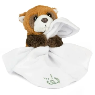 Imagen de Living Nature Peluche de Panda Rojo bebé Incluye Manta Animal la Selva Esponjoso y tierno Regalo Suave para recién Nacidos bebés Naturli ecológico