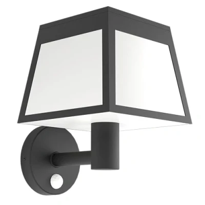 Imagen de EGLO Aplique de pared LED Altilia, negro, plástico, sensor
