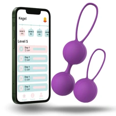 Imagen de GRANTY Bolas Chinas para Fortalecer el Suelo Pélvico 2pcs NUEVO DISEÑO Mujer Kegel Pelvico