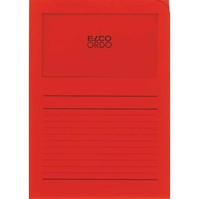 Imagen de Fast 7369592 Paquete de 10 subcarpetas con ventana, color rojo