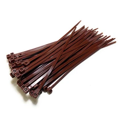 Imagen de Juego Bridas de Plastico para Cables 4,8mm x 300mm / marrón 50 Piezas
